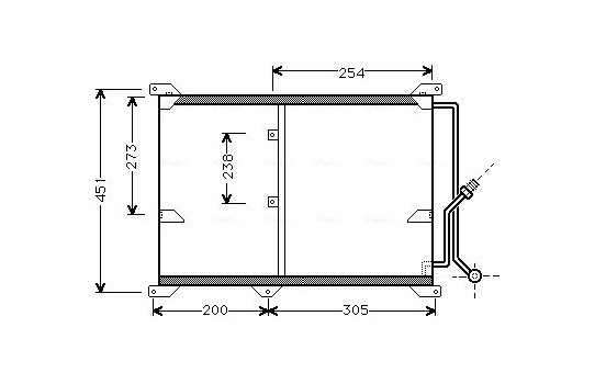 Kondensor, klimatanläggning MS5197 Ava Quality Cooling