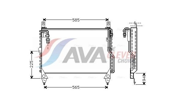 Kondensor, klimatanläggning MS5242 Ava Quality Cooling