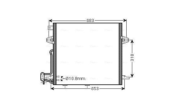 Kondensor, klimatanläggning MS5406D Ava Quality Cooling