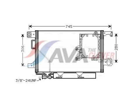 Kondensor, klimatanläggning MS5564D Ava Quality Cooling