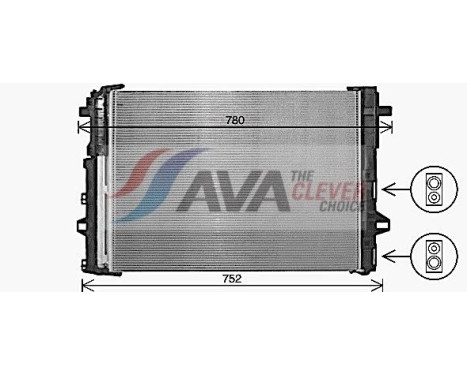 Kondensor, klimatanläggning MS5716D Ava Quality Cooling