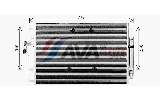 Kondensor, klimatanläggning MS5724D Ava Quality Cooling