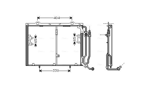 Kondensor, klimatanläggning MSA5245 Ava Quality Cooling