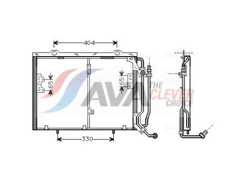 Kondensor, klimatanläggning MSA5245 Ava Quality Cooling