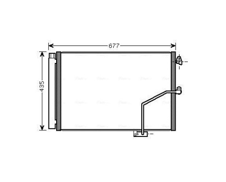 Kondensor, klimatanläggning MSA5450D Ava Quality Cooling, bild 2