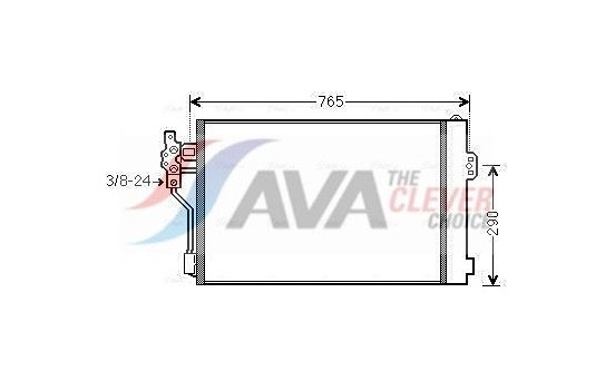 Kondensor, klimatanläggning MSA5484D Ava Quality Cooling, bild 2