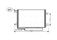 Kondensor, klimatanläggning MSA5579D Ava Quality Cooling
