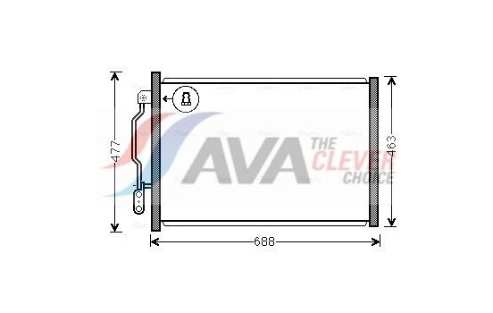 Kondensor, klimatanläggning MSA5605 Ava Quality Cooling