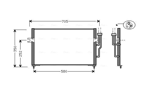 Kondensor, klimatanläggning MT5100 Ava Quality Cooling
