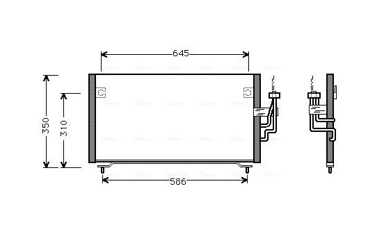 Kondensor, klimatanläggning MT5106 Ava Quality Cooling