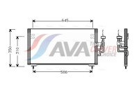 Kondensor, klimatanläggning MT5106 Ava Quality Cooling