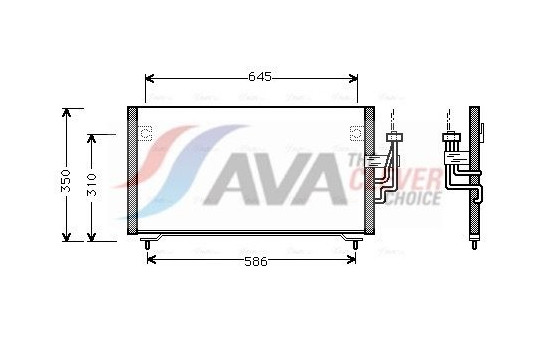 Kondensor, klimatanläggning MT5106 Ava Quality Cooling