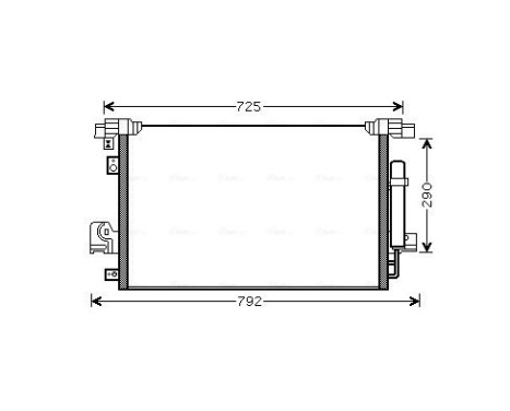 Kondensor, klimatanläggning MT5210D Ava Quality Cooling, bild 2