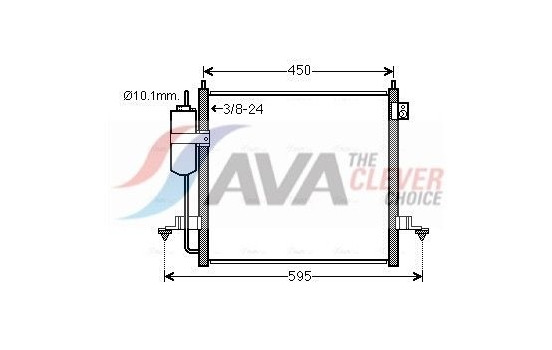 Kondensor, klimatanläggning MT5218D Ava Quality Cooling, bild 2