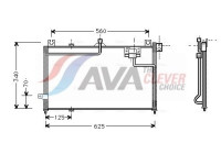 Kondensor, klimatanläggning MZ5125 Ava Quality Cooling
