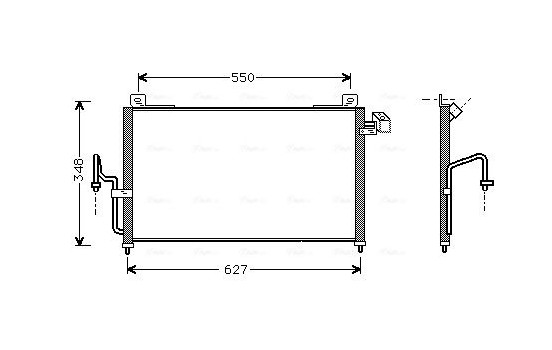Kondensor, klimatanläggning MZ5147 Ava Quality Cooling