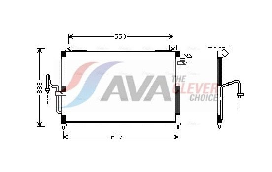 Kondensor, klimatanläggning MZ5159 Ava Quality Cooling