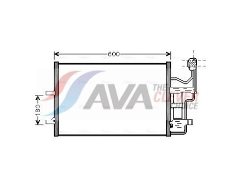 Kondensor, klimatanläggning MZ5184D Ava Quality Cooling, bild 2