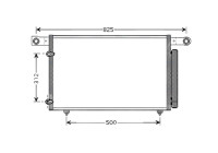 Kondensor, klimatanläggning MZ5196D Ava Quality Cooling