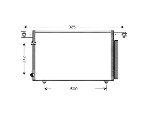 Kondensor, klimatanläggning MZ5196D Ava Quality Cooling