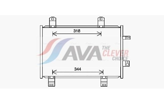 Kondensor, klimatanläggning MZ5284 Ava Quality Cooling