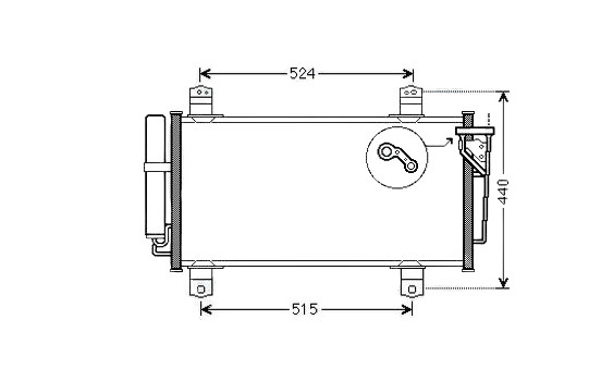 Kondensor, klimatanläggning MZA5231D Ava Quality Cooling
