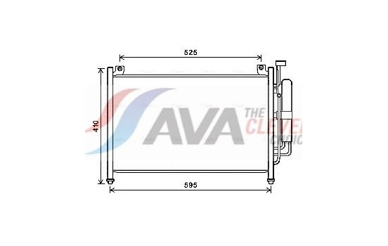 Kondensor, klimatanläggning MZA5236D Ava Quality Cooling