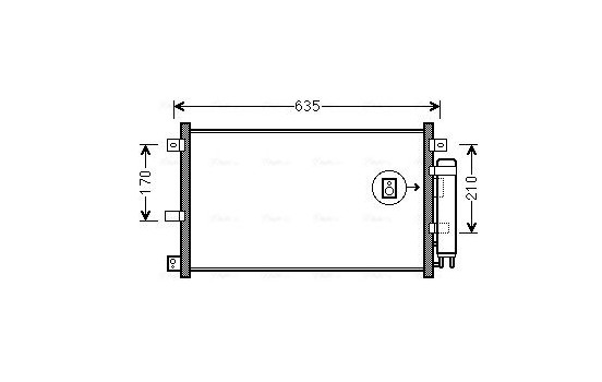 Kondensor, klimatanläggning MZA5238D Ava Quality Cooling