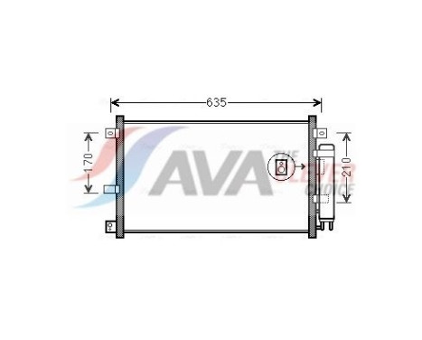 Kondensor, klimatanläggning MZA5238D Ava Quality Cooling
