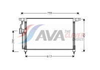 Kondensor, klimatanläggning OL5228 Ava Quality Cooling