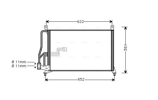 Kondensor, klimatanläggning OL5231 Ava Quality Cooling