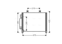 Kondensor, klimatanläggning OL5342D Ava Quality Cooling