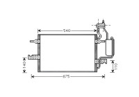 Kondensor, klimatanläggning OL5349D Ava Quality Cooling