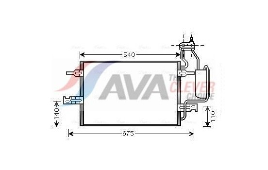Kondensor, klimatanläggning OL5349D Ava Quality Cooling, bild 2