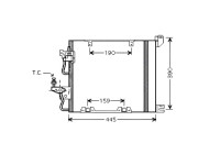 Kondensor, klimatanläggning OL5368D Ava Quality Cooling