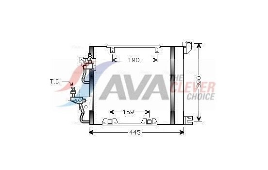 Kondensor, klimatanläggning OL5368D Ava Quality Cooling, bild 2