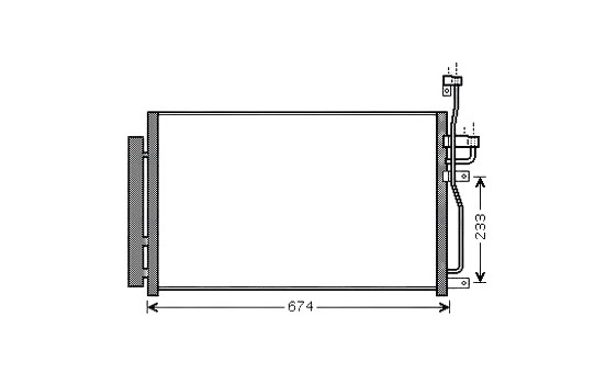 Kondensor, klimatanläggning OL5433D Ava Quality Cooling