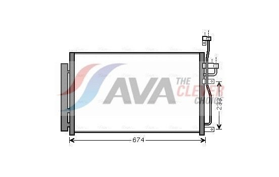 Kondensor, klimatanläggning OL5433D Ava Quality Cooling, bild 2