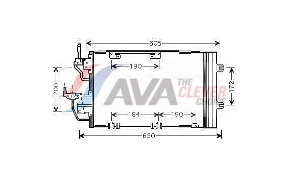 Kondensor, klimatanläggning OL5454D Ava Quality Cooling, bild 2