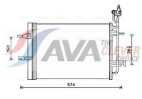 Kondensor, klimatanläggning OL5620D Ava Quality Cooling