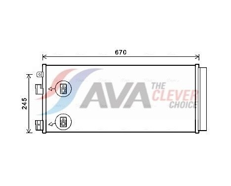 Kondensor, klimatanläggning OL5679D Ava Quality Cooling
