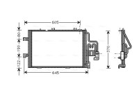 Kondensor, klimatanläggning OLA5307 Ava Quality Cooling