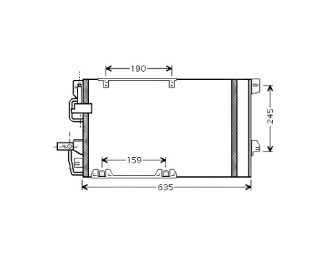 Kondensor, klimatanläggning OLA5326D Ava Quality Cooling