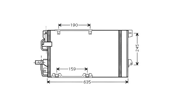 Kondensor, klimatanläggning OLA5326D Ava Quality Cooling
