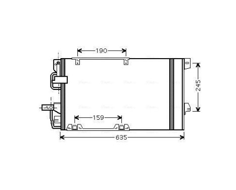 Kondensor, klimatanläggning OLA5326D Ava Quality Cooling, bild 2