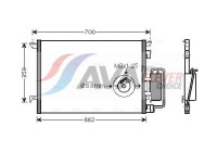 Kondensor, klimatanläggning OLA5333D Ava Quality Cooling