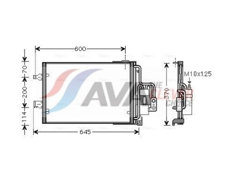 Kondensor, klimatanläggning OLA5385D Ava Quality Cooling