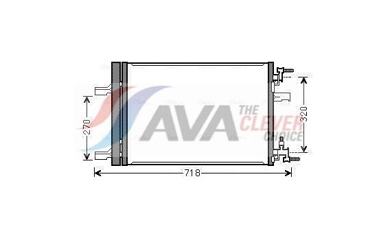 Kondensor, klimatanläggning OLA5500D Ava Quality Cooling