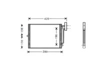 Kondensor, klimatanläggning PRA5038 Ava Quality Cooling