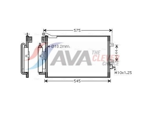 Kondensor, klimatanläggning RT5395D Ava Quality Cooling